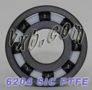 6204 Full Ceramic Bearing 20x47x14mm Silicon Carbide SiC