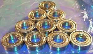 10-Pack 6204ZZ Premium Metal Shielded Bearing