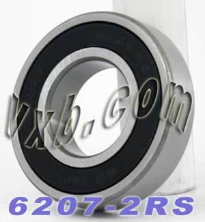 4-Pack 6207-2RS Bearings 35x72x17mm Ball Bearing