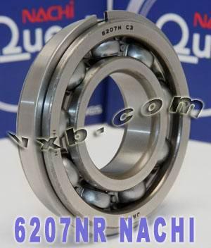 6207NR Nachi Bearing Open C3 Snap Ring Japan 35x72x17mm