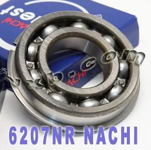 6207NR Nachi Bearing Open C3 Snap Ring Japan 35x72x17mm