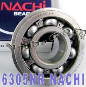 6305NR Nachi Bearing Open Snap Ring Japan 25x62x17mm