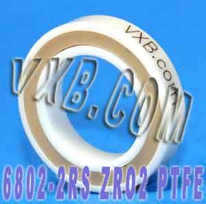 6802-2RS Full Ceramic Sealed Bearing ZrO2 15x24x5mm