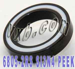 6805-2RS Full Ceramic Sealed Bearing 25x37x7 Si3N4 25mm Bore Bearing