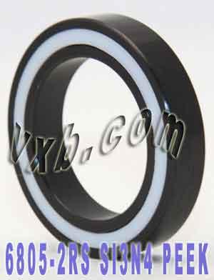 6805-2RS Full Ceramic Sealed Bearing 25x37x7 Si3N4 25mm Bore Bearing