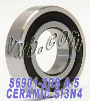 6901-2RS Ceramic Bearing 12x24x6 Stainless Steel Sealed ABEC-5 Bearing