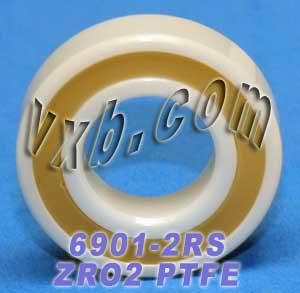 6901-2RS Full Ceramic Sealed Bearing 12x24x6 ZrO2