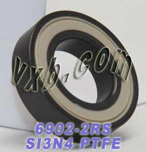 6902-2RS Full Ceramic Sealed Bearing 15x28x7 Si3N4