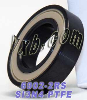 6902-2RS Full Ceramic Sealed Bearing 15x28x7 Si3N4
