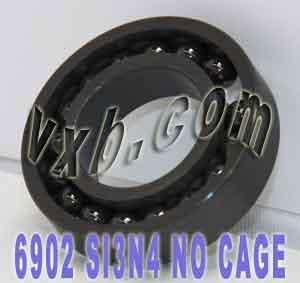 6902 Full Complement Full Ceramic Bearing 15x28x7 Si3N4