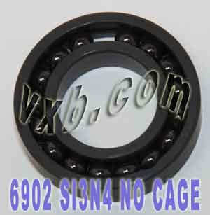 6902 Full Complement Full Ceramic Bearing 15x28x7 Si3N4