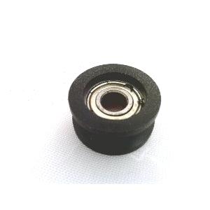 6mm Bore Bearing - 21mm Round Nylon Pulley U-Groove Track Roller Bearing 6x21x10mm