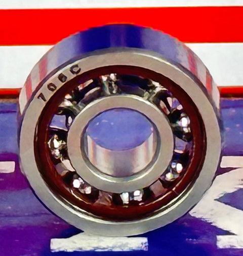 706C Phenolic ABEC 3 Angular Contact Ball Bearing 6x17x6 Miniature