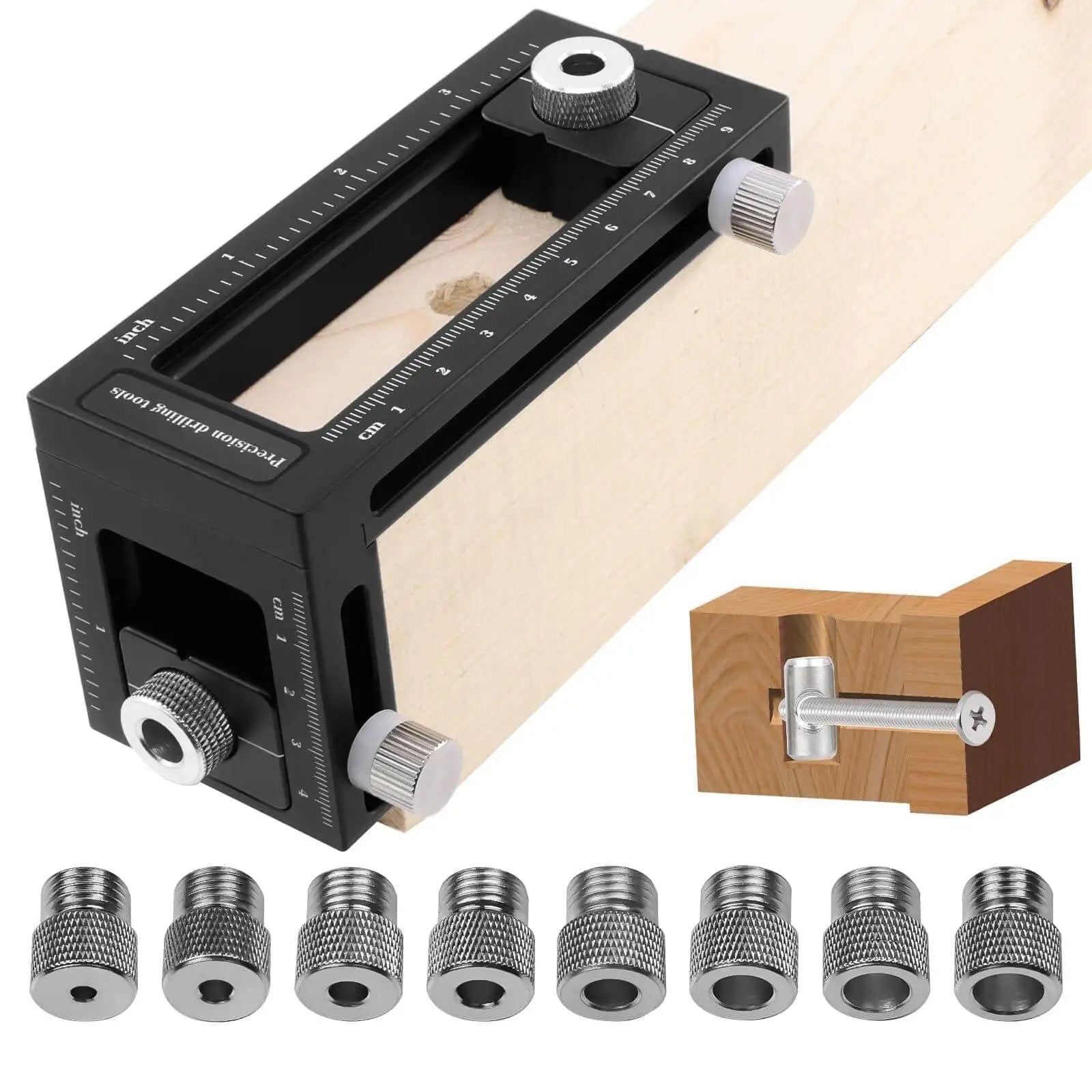 2-in-1 Doweling Jig Kit for Woodworking - Premium Qual...