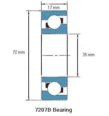 7207B Bearing Angular contact 7207B