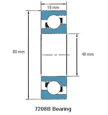 7208B Bearing Angular contact 7208B
