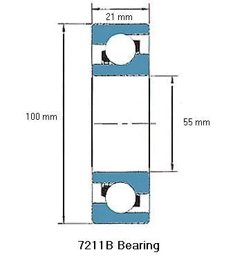 7211B Bearing Angular contact 7211B