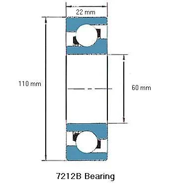 7212B Bearing Angular contact 7212B