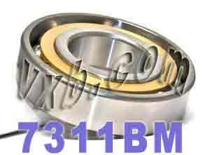 7311BM Angular Contact bearing Bronze Cage 55x120x29mm