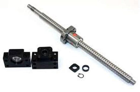 8' Feet Travel Stroke 20mm Anti-Backlash Ballscrew set - Nut & Bearing Supports