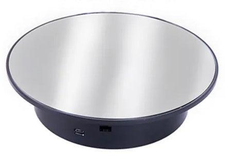 8 Inch Electric Turntable Motorized Rotating Display Stand 7lb capacity Black - VXB Ball Bearings