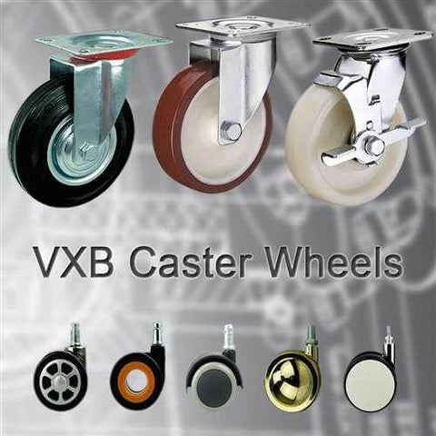 8" Heavy Duty Caster Wheel 661 Lbs - Heavy Duty Top Plate Mount