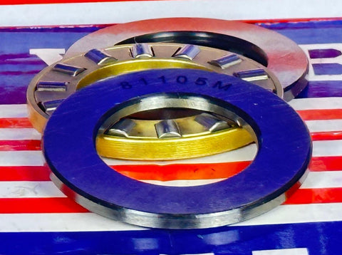 81105M Cylindrical Roller Thrust Bearing 25x42x11mm - Bronze Cage