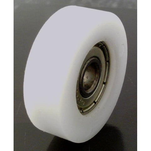 8mm Bore Bearing - 26mm White Plastic Tire 8x26x8mm
