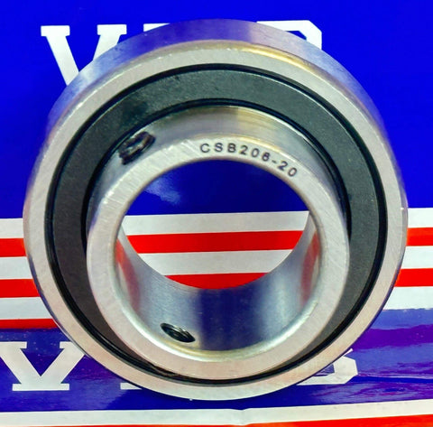 CSB206-20 Insert Ball Bearing With Set Screw locking Sealed Bearing 1 1/4" x 62mm x 30mm