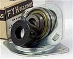 FYH Bearing SAPFL204 20mm Stamped steel oval two bolt Flanged Mounted Bearing