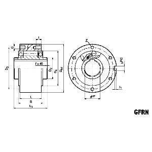 GFRN30 30mmBore One-Way Clutch - Keyway 30x100x68mm