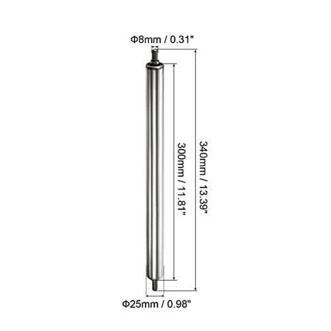 Gravity Conveyor Roller 1" Diameter 12" inch Long Stainless Steel