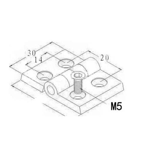 Hook Hanger Clip Clamp for 2020 Aluminum Extrusion Profile