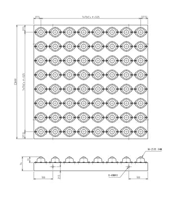 IBT-600-75 Labor saving ball transfer for conveyor lines