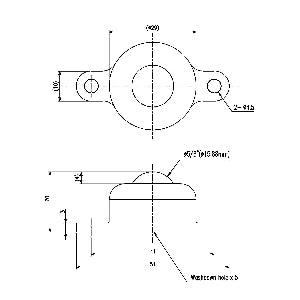 IP-16U1W 6.5 lbs Load Capacity UHMWPE Ball Transfer Unit Made in Japan