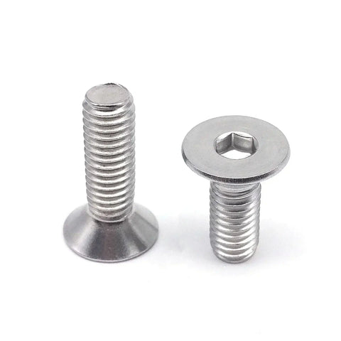 M6 25mm Long Low Profile Stainless Steel Hexagon Screw