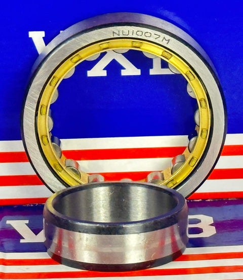 NU1007M Cylindrical Roller Bearing 30x55x13mm Bronze Cage