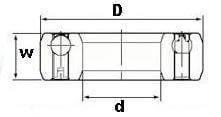 OW6006-2RS One-Way Deep Groove Ball Bearing 30x55x14mm