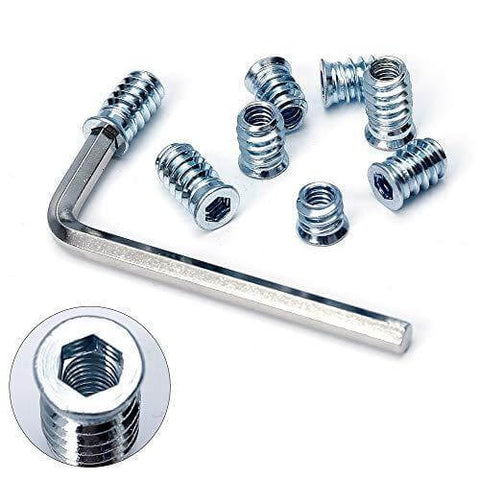 Threaded Insert for Wood 1/4-20 x 10mm 15mm 20mm Screw in Wood Insert Nut Kit 150 Pieces
