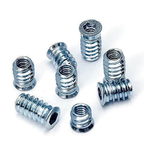 Threaded Insert for Wood 1/4-20 x 10mm 15mm 20mm Screw in Wood Insert Nut Kit 150 Pieces