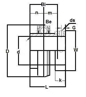 UC217 Bearing Insert 85mm Mounted 85x150x36mm