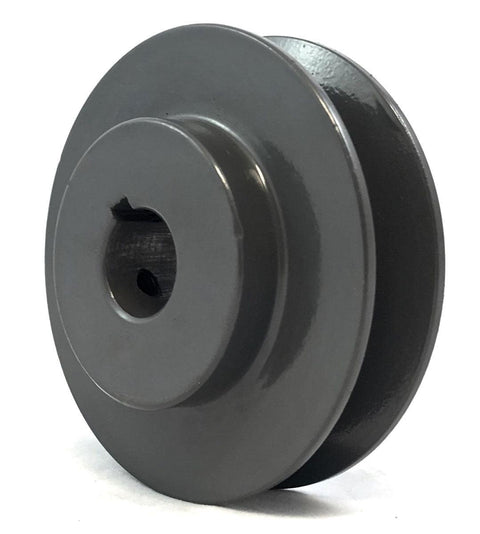 AK40 1-1/8" Bore Solid Sheave Pulley with 3.95" OD One Groove Pulley AK40 for V-belts size 4L, A, AX, AK40 (OD 4" - ID :1 1/8") - VXB Ball Bearings
