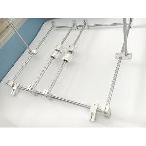 Aluminum Alloy 8mm-6mm Shaft Cross Double-hole Connector Support Clamp - VXB Ball Bearings