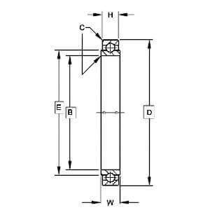 B542-2RS Extra Light Torque Tube Type Airframe Control Bearing 1-5/16" x 1-3/4" x 9/32"inch - Buy Bearings online - Fast US Shipping