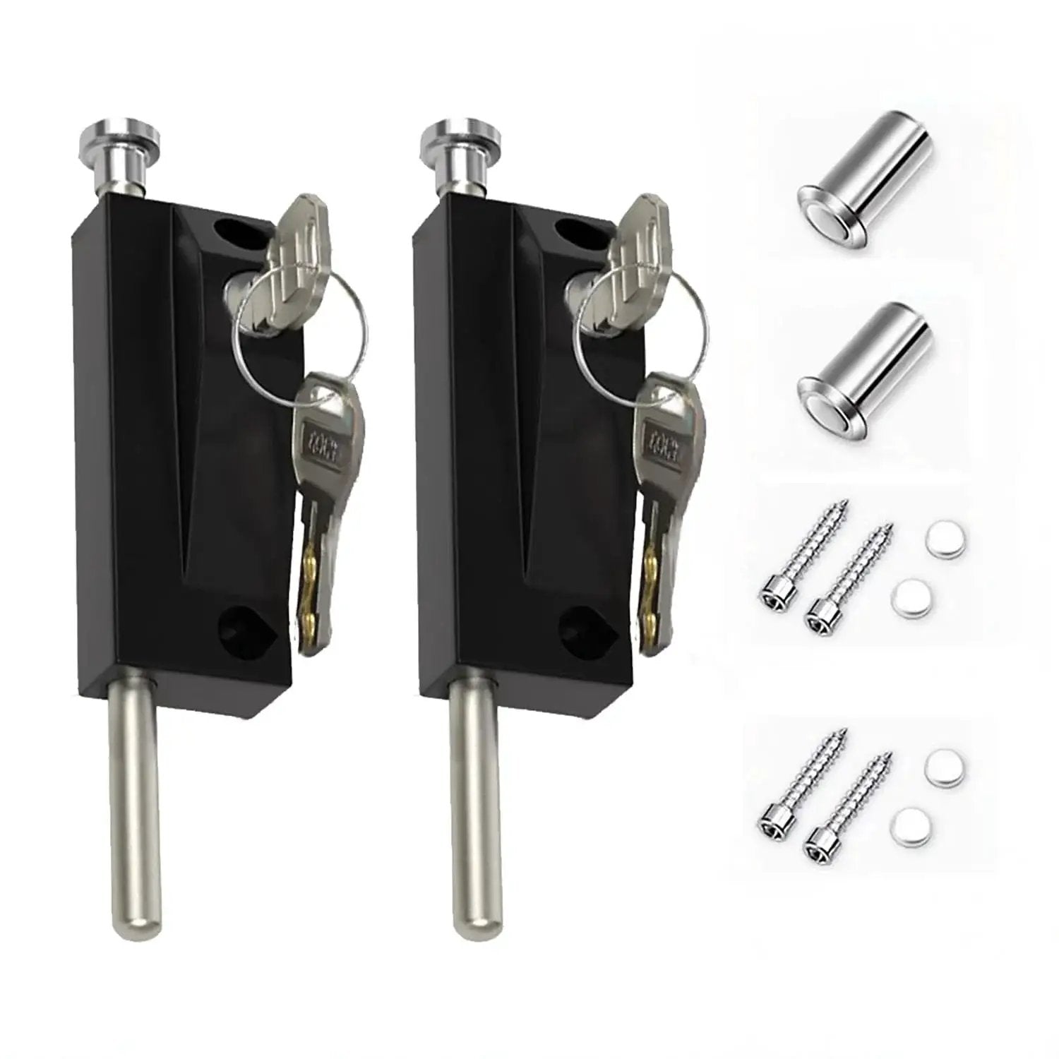 Black Sliding Door Lock Set Heavy Duty Alloy And Stain black-sliding-door-lock-set-heavy-duty-alloy-and-stain