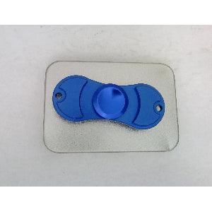 Blue Aluminum Dual Fidget Hand Spinner Toy 42Q