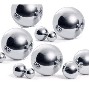 Christmas Tree Decoration 80mm Stainless Steel Mirror Shiny Ball