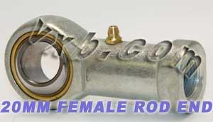 Female Rod End 20mm PHS20L Left hand Bearing