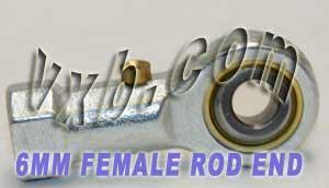 Female Rod End 6mm Inner Diameter PHS6 Right hand Bearing