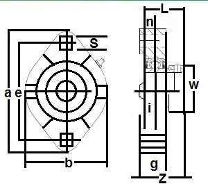 FHFLCTQ202-10 Bearing Flange Ductile Flush 2 Bolt 5/8
